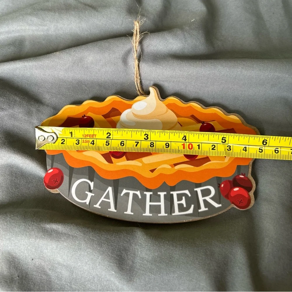Fall Autumn Pie Home Wall Decor Accent Seasonal Kitchen Baking Display Art